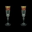 Adagio CFL AEGR Champagne Flutes 180ml 2pcs in Flora´s Empire Golden Red Decor (22-594/2)