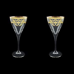 Fusion C2 F0023 Wine Glasses 250ml 2pcs in Natalia Golden Blue Decor (F0023-0112=2)