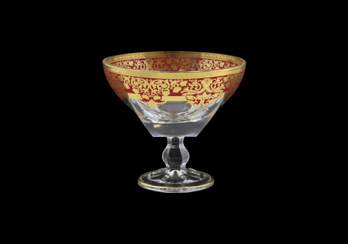 Fusion MMH F0022 Small Bowl w/F d13cm 1pc in Natalia Golden Red Decor (F0022-016L)