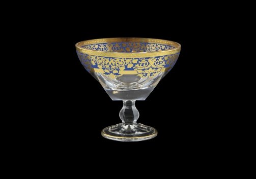 Fusion MMH F0023 Small Bowl w/F d13cm 1pc in Natalia Golden Blue Decor (F0023-016L)