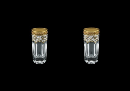 Provenza B5 PEGW Liqueur Tumblers 50ml 2pcs in Flora´s Empire Golden White D. (21-520/2)