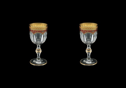 Provenza C5 PEGR Liqueur Glasses 50ml 2pcs in Flora´s Empire Golden Red Decor (22-521/2)