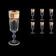 Provenza CFL F0012 Champagne Flutes 160ml  6pcs in Diadem Golden Red (F0012-0010)