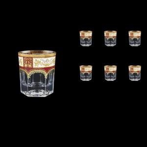 Provenza B2 F0012 Whisky Glasses 280ml 6pcs in Diadem Golden Red (F0012-0002)