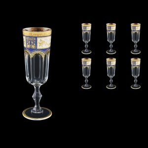 Provenza CFL F0013 Champagne Flute 160ml 6pcs in Diadem Golden Blue (F0013-0010)
