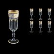 Provenza CFL F0013 Champagne Flutes 160ml 6pcs in Diadem Golden Blue (F0013-0010)