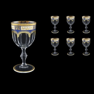 Provenza C2 F0013 Wine Glasses 230ml 6pcs in Diadem Golden Blue (F0013-0012)