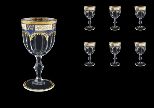 Provenza C3 F0013 Wine Glasses 170ml 6pcs in Diadem Golden Blue (F0013-0013)