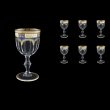 Provenza C3 F0013 Wine Glasses 170ml 6pcs in Diadem Golden Blue (F0013-0013)