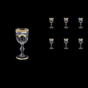 Provenza C5 F0013 Liqueur Glasses 50ml 6pcs in Diadem Golden Blue (F0013-0015)
