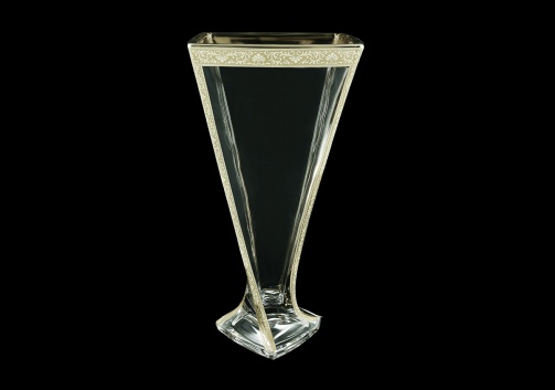 Bohemia Quadro VV QNGPP B Vase 330,1pc in Romance Platinum Classic Decor (33-1/468)