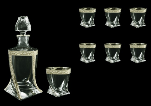 Bohemia Quadro Set WD+B2 QNGC 1+6 pcs, 850ml+6x340ml, in Romance Plat. Cl. D. (33-1/470)