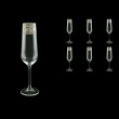 Strix CFL 65-1 Champagne Flutes 200ml 6pcs in Allegro Platinum Crystal Light (65-1/2210/L)