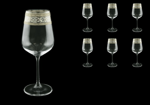 Strix C2 SASK Red Wine Glasses in Allegro Platinum Crystal L, 450ml, 6pcs (65-1/2212/L)