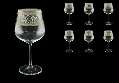 Strix CWR SASK Red Wine Glasses in Allegro Platinum Crystal L., 600ml, 6pcs (65-1/2216/L)