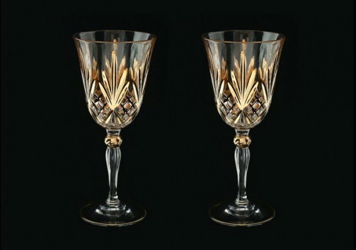 Melodia C2 MPG Wine Glasses 270ml 2pcs in Platinum&Gold (1203/2)
