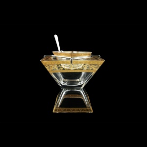 Torcello KSD TALK Caviar Set w/F 14x14cm 1pc in Allegro Golden Light Decor (65-960/L)