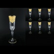 Adagio CFL F0020 Champagne Flutes 180ml 6pcs in Natalia Golden Cryst. (F0020-0410-L)
