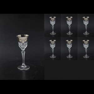 Adagio C5 F0020-1 Liqueur Glasses 80ml 6pcs in Natalia Platinum Crystal (F0020-1-0415-L)