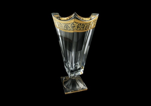 Quadron VVQ QALK Vase 390, 39cm 1pc in Allegro Golden Light Decor (65-6E7B/L)