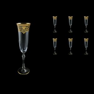 Parus CFL PEGK Champagne Flute 190ml, 6 pcs in Flora´s Empire Golden Crystal (20-2510/L)