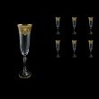 Parus CFL 20 Champagne Flutes 190ml 6pcs in Flora´s Empire Golden Crystal Lig. (20-2510/L)