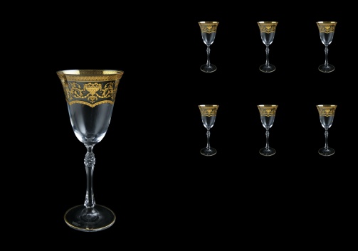 Parus C3 PEGK Wine Glasses 185ml, 6 pcs in Flora´s Empire Golden Crystal D. (20-2513/L)