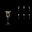 Parus C3 PEGK Wine Glasses 185ml, 6 pcs in Flora´s Empire Golden Crystal D. (20-2513/L)