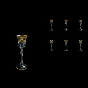 Parus C5 PEGK Liqueur Glasses 60ml, 6 pcs in Flora´s Empire Golden Crystal D. (20-2515/L)