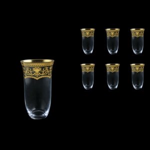 Parus B0 PEGK Water Glasses 400ml, 6 pcs in Flora´s Empire Golden Crystal D. (20-2500/L)
