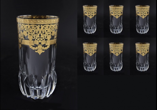 Adagio B0 F0020 Water Glasses 400ml 6pcs in Natalia Golden Crystal (F0020-0400-L)