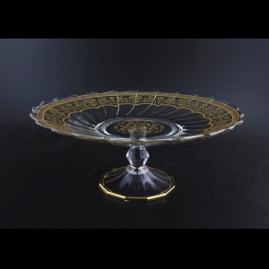 Afrodita CPB AEGK Cake Plate d27cm, 1pc in Flora´s Empire Golden Crystal (20-5A77/L)