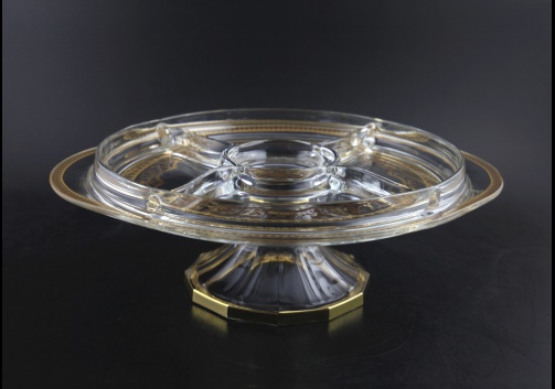 Rialto DPA REGK Five-Plate 32x36cm 1pc in Flora´s Empire Golden Crystal (20-866/L)