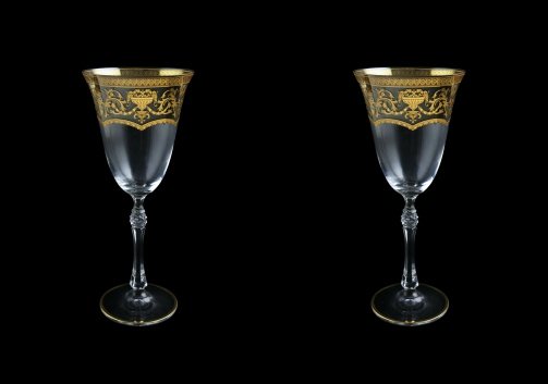 Parus C2 PEGK Wine Glasses 250ml, 2 pcs in Flora´s Empire Golden Crystal D. (20-2512/2/L)