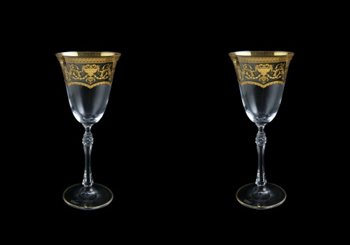 Parus C3 PEGK Wine Glasses 185ml, 2 pcs in Flora´s Empire Golden Crystal D. (20-2513/2/L)