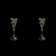 Parus C5 PEGK Liqueur Glasses 60ml, 2 pcs in Flora´s Empire Golden Crystal (20-2515/2/L)