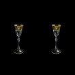 Parus C5 PEGK Liqueur Glasses 60ml, 2 pcs in Flora´s Empire Golden Crystal (20-2515/2/L)