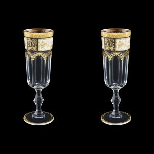 Provenza CFL F0016 Champagne Flute 160ml 2pcs in Diadem Golden Black (F0016-0010=2)