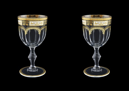 Provenza C3 F0016 Wine Glasses 170ml 2pcs in Diadem Golden Black (F0016-0013=2)