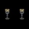 Provenza C5 F0016 Liqueur Glasses 50ml 2pcs in Diadem Golden Black (F0016-0015=2)