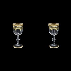 Provenza C5 F0016 Liqueur Glasses 50ml 2pcs in Diadem Golden Black (F0016-0015=2)