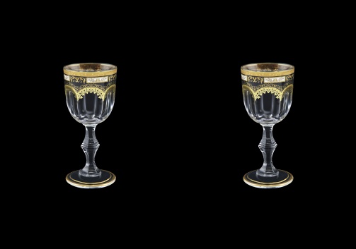 Provenza C5 F0016 Liqueur Glasses 50ml 2pcs in Diadem Golden Black (F0016-0015=2)