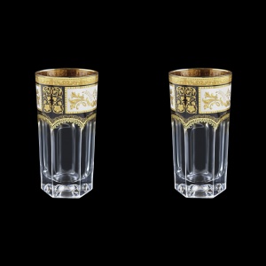 Provenza B0 F0016 Water Glasses 370ml 2 pcs in Diadem Golden Black (F0016-0000=2)