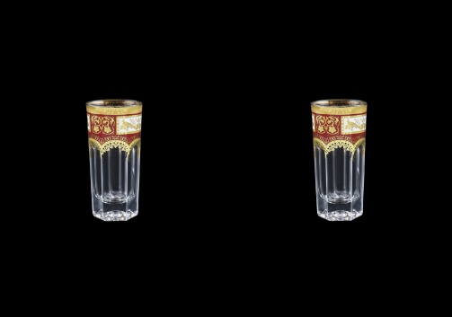 Provenza B5 F0012 Liqueur Tumblers 50ml 2pcs in Diadem Golden Red (F0012-0005=2)