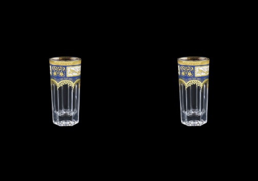 Provenza B5 F0013 Liqueur Tumblers 50ml 2pcs in Diadem Golden Blue (F0013-0005=2)