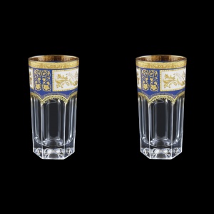 Provenza B0 F0013 Water Glasses 370ml 2 pcs in Diadem Golden Blue (F0013-0000=2)