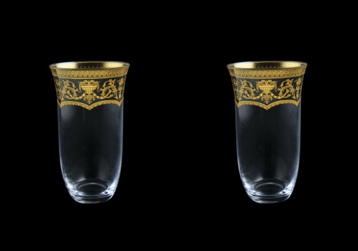 Parus B0 PEGK Water Glasses 400ml, 2 pcs in Flora´s Empire Golden Crystal (20-2500/2/L)