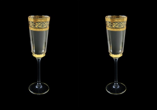 Macassar CFL 65 Champagne Flutes 170ml 2pcs in Allegro Golden Light (65-9010/2/L)