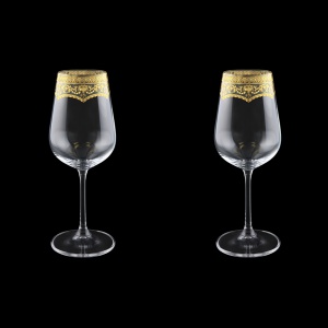 Strix C3 SELK White Wine Glasses in Flora´s Empire G. Crystal L,360ml,2pcs (20-2213/2/L)