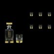 Brillante WD+B2 A00GG Whisky Set 850ml+6x340ml, 1+6pcs in Gold+KCR (A00GG-0C31-KCR)